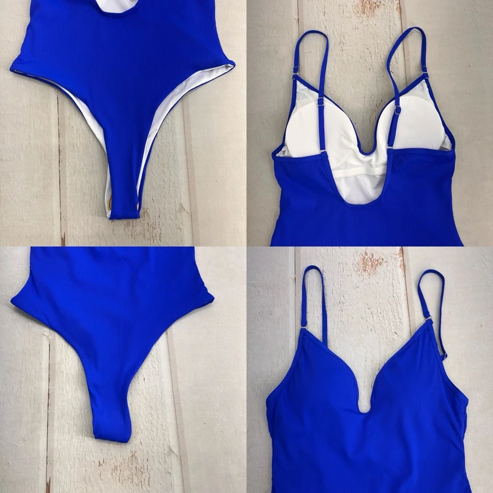 NWOT Women's Sexy  One Piece‎ High Cut Swimsuits SIZE MEDIUM